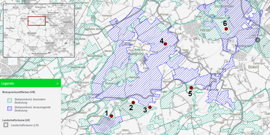 Biotopverbund Halle mit Windradstandorten